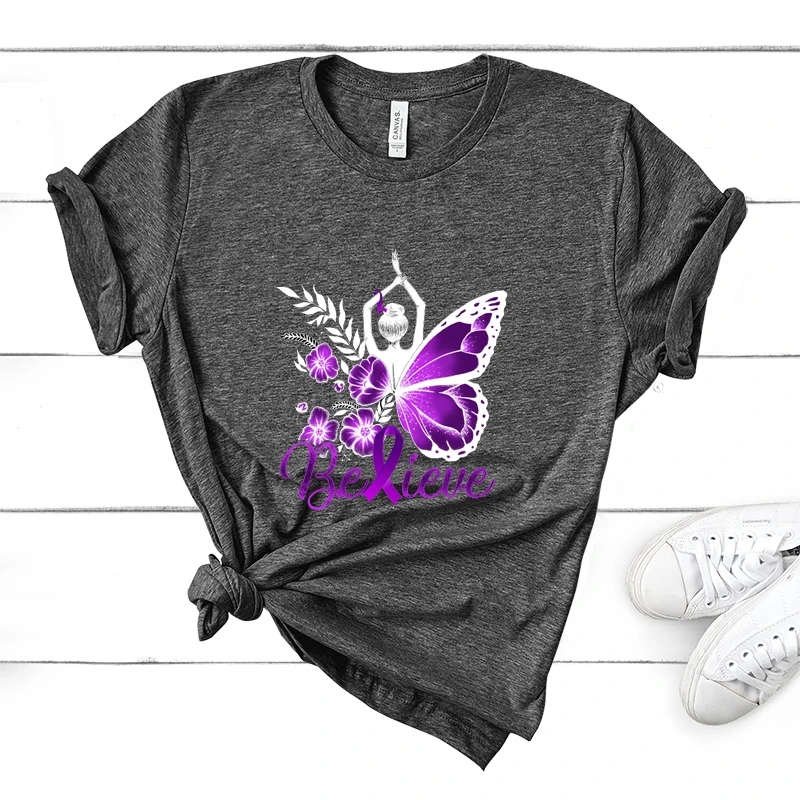 

9 Colors Summer T Shirt New Women Fashion Brain Sunflower Mental Health Awareness Printed Casual Tee Shirt O-neck Female T-shirt