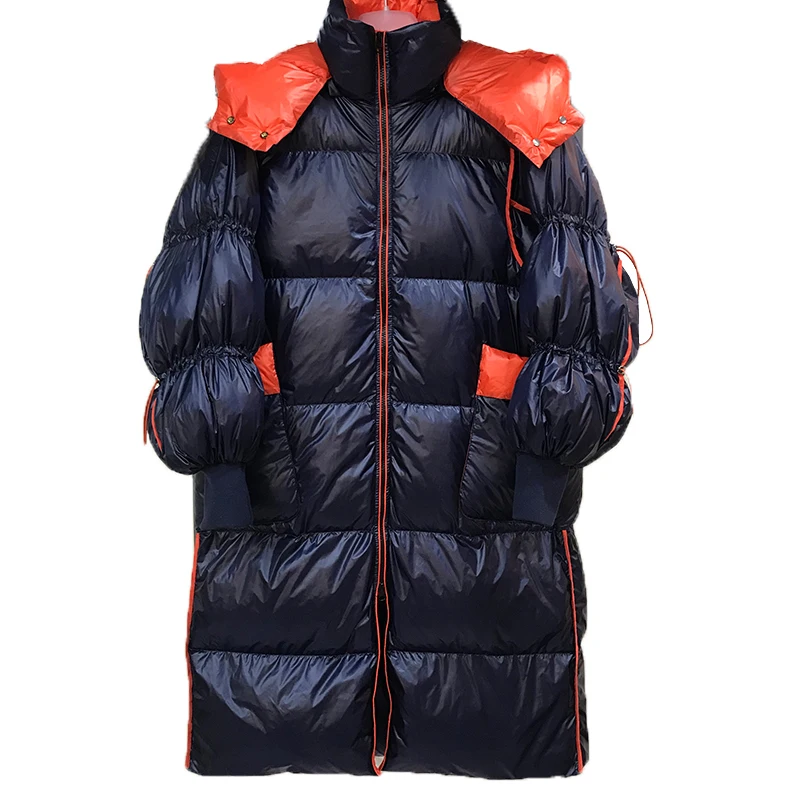 Winter Jacket Women Down Coat Female Thick 90% White Duck Womens Long Coats Warm Hooded Clothes Hiver LW2360 | Женская одежда