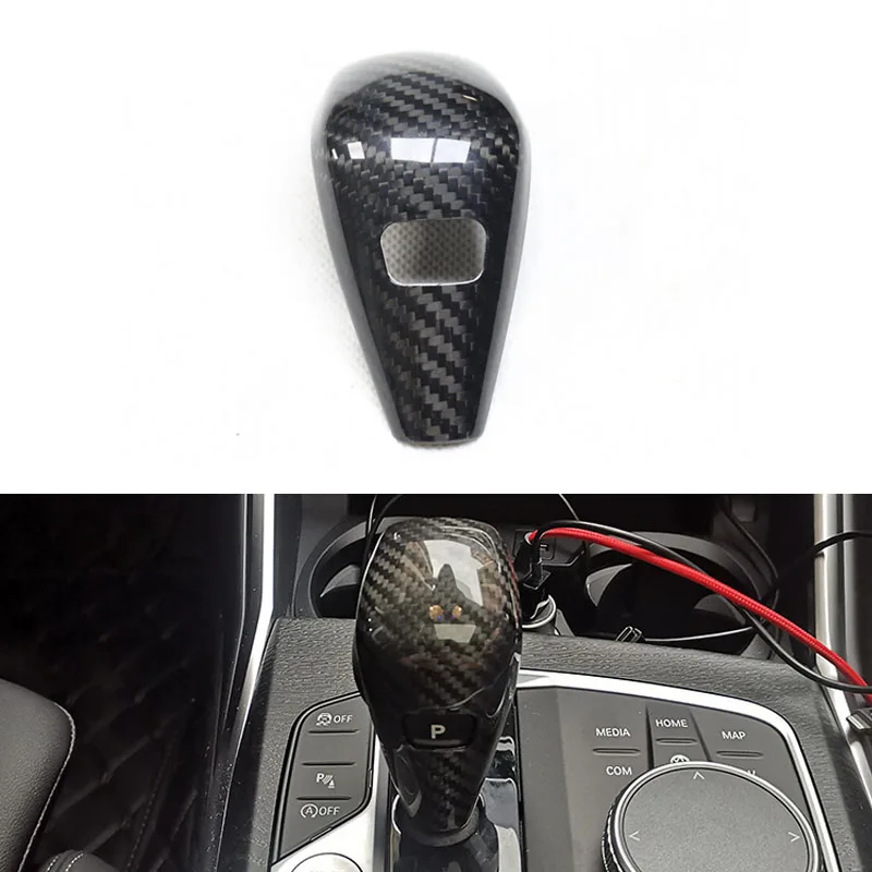 

Накладка на головку переключения передач из настоящего углеродного волокна для BMW 3 серии G20 G28 2019-2020