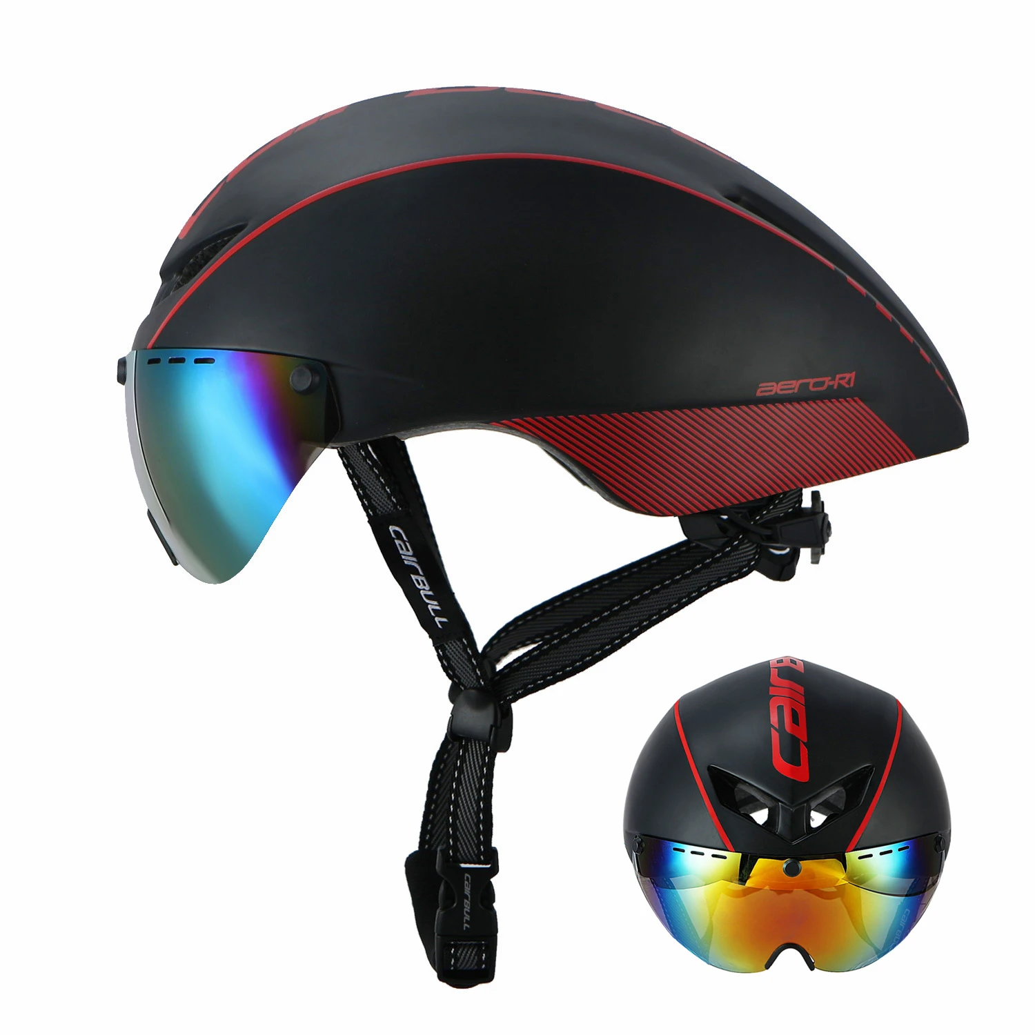 Пневматический велосипедный шлем очки Триатлон tri aero с линзами Магнитный