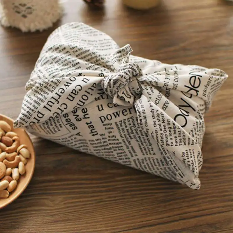 

New Cotton Linen Retro English Newspaper Napkins Literary Pendulum Background Cloth Photo Background Props Cloth#Q#8