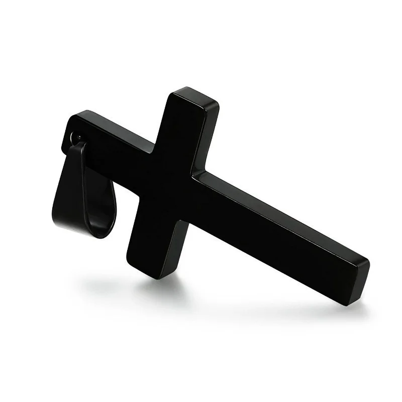 

Fashion Stainless Steel Cross Gold Silver Color Necklace for Women Men Vintage Chain Crystal Pendant Long Necklaces Jewelry