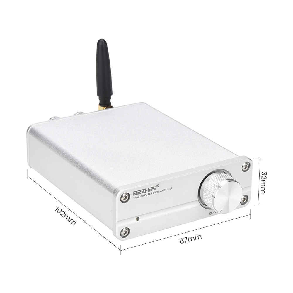 BRZHIFI мини TPA3116 Цифровой Bluetooth 5,0 усилители HiFi 100 Вт высокой мощности 2,0 канальный стерео усилитель для домашнего кинотеатра DIY