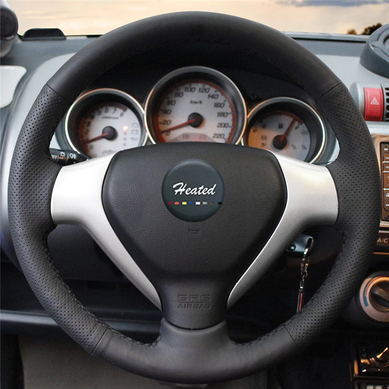 Ручной швейный чехол рулевого колеса автомобиля из микрофибры для Honda Old City