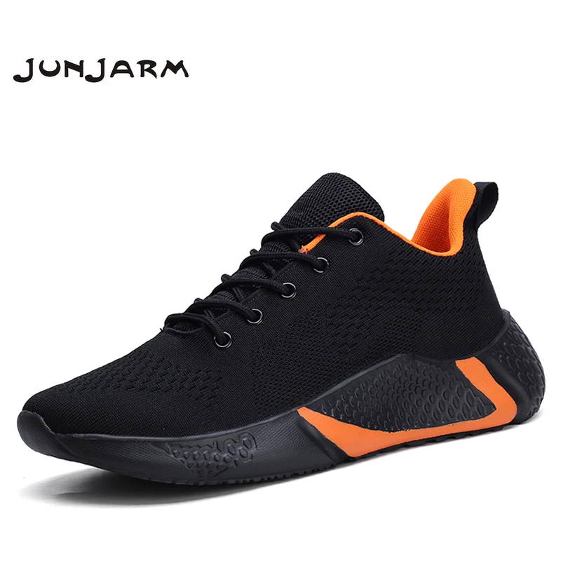 Junjem/Новинка 2020 года сетчатая мужская повседневная обувь мужские кроссовки на