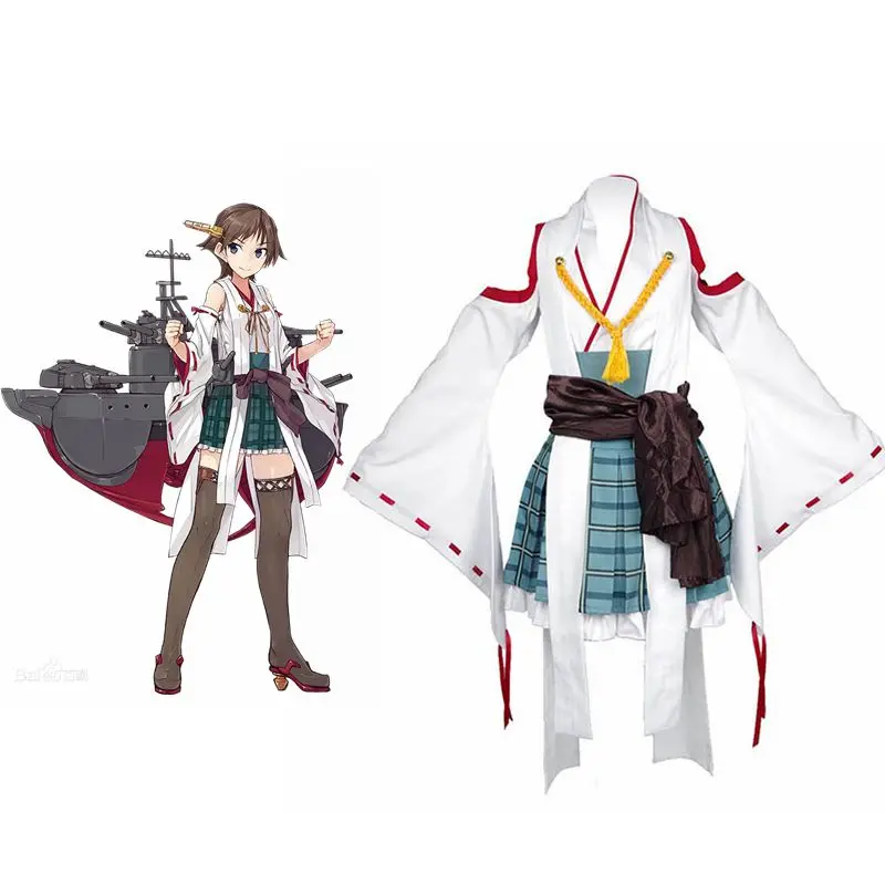 Унисекс аниме Cos Kantai Collection Hiei IJN ежедневные костюмы для косплея | Тематическая