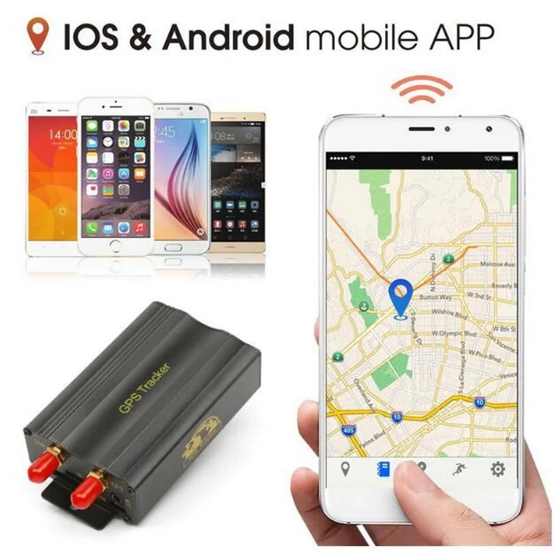 В режиме реального времени GSM/GPRS отслеживающий автомобильный gps-трекер 103A Tk103A TK103 gps 103A трекер реального времени