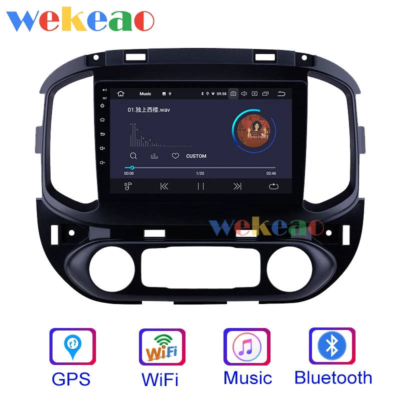 Wekeao сенсорный экран 9 'ɱ Din Android 0 автомобильное радио Dvd-плеер для Chevrolet