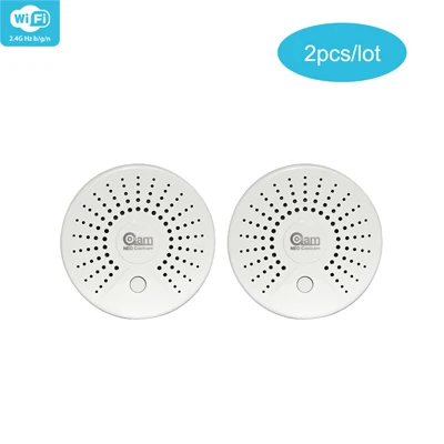 WIFI-Smoke 2PCS NEO COOLCAM Smart Life автономный Wi-Fi датчик дыма с датчиком температуры датчик сигнализации Беспроводной детектор дыма IFTTT - Цвет: WIFI-Smoke 2PCS