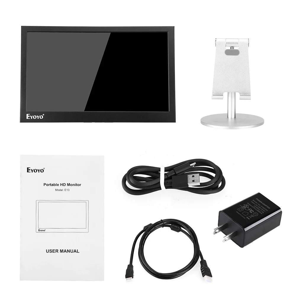 Eyoyo EM13A 13 3 &quotмонитор компьютера ЖК Ecran FHD ips экран ПК с USB динамиками 1920x1080 ноутбук