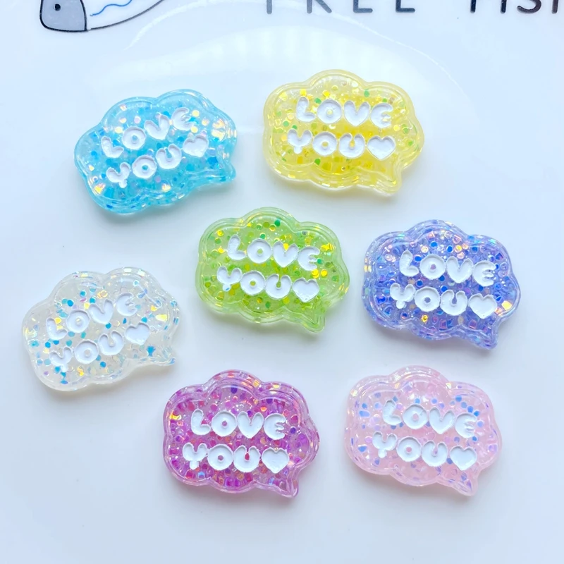 

10 шт., милые новые смешанные блестящие аксессуары для украшения своими руками