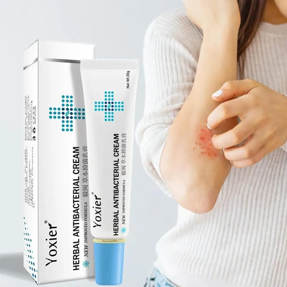 

Yoxier Herbal Antibacterial Cream Psoriasis Anti-itch Relief Eczema Skin Rash Urticaria Treatment Cream