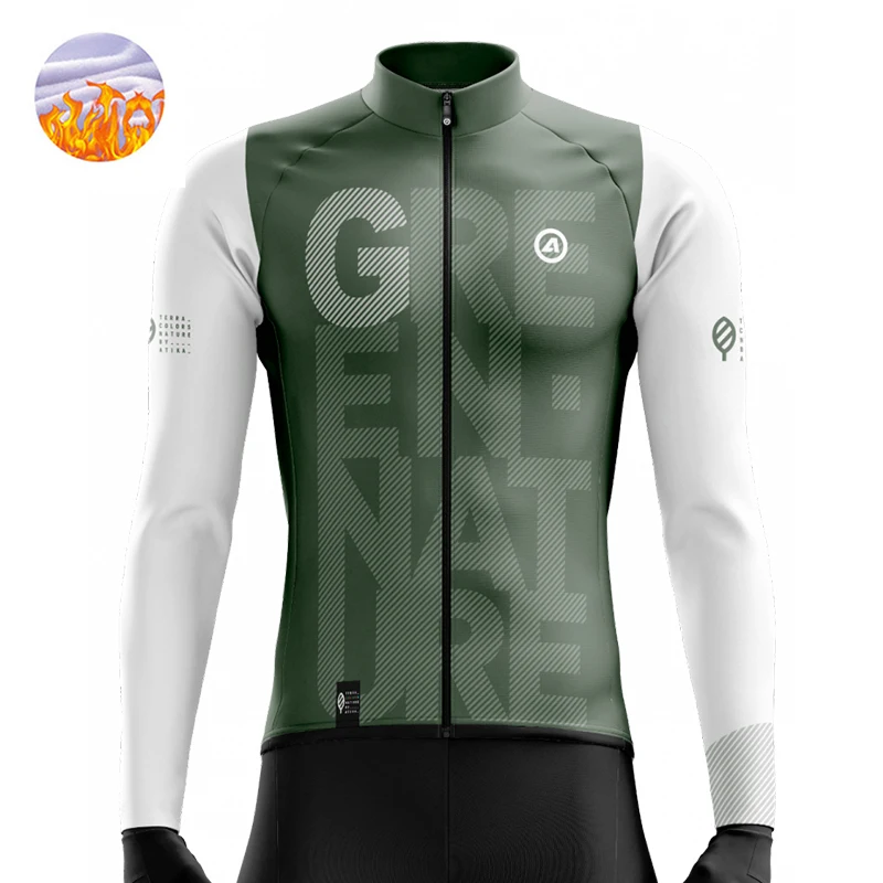 

Куртка Atika Мужская Фланелевая, теплая трикотажная одежда для езды на велосипеде, флисовая кашемировая куртка с длинным рукавом, с защитой от...