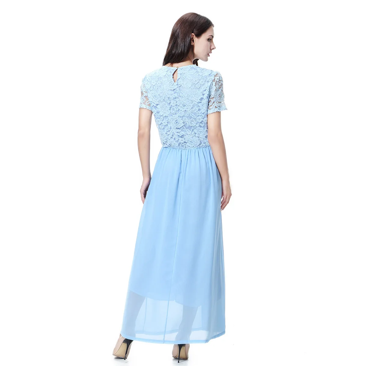 Модные женские длинные платья элегантное мусульманское вечернее Макси Платье