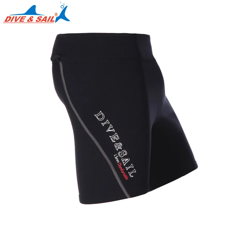 

DIVE&SAIL 1.5mm Neoprene Winter Warm Diving Shorts Men Women Wetsuit Swimming Trunks Beach Short Pants for Rowing Diving Surfing