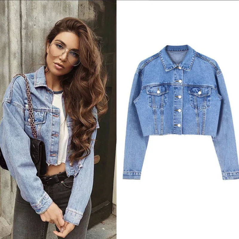 Женские джинсы новинка 2020 осенние джинсовые куртки осенняя куртка женские