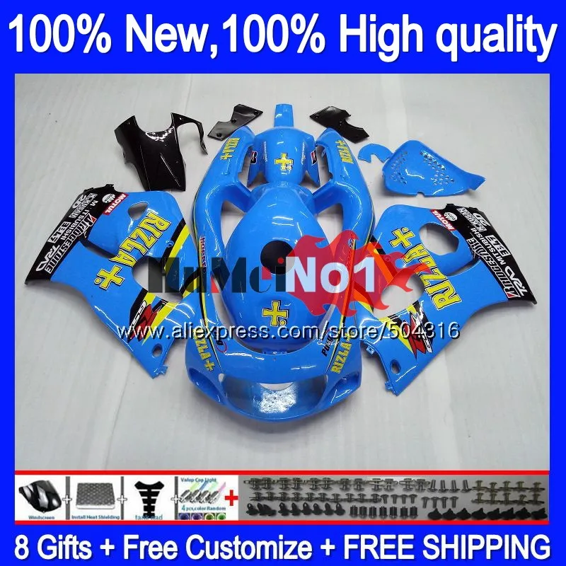 

Корпус для SUZUKI SRAD GSXR 750 600 GSX-R600 RIZLA blue 11MC.10 GSXR750 1996 1997 1998 1999 GSXR600 96 97 98 99 00 обтекатель