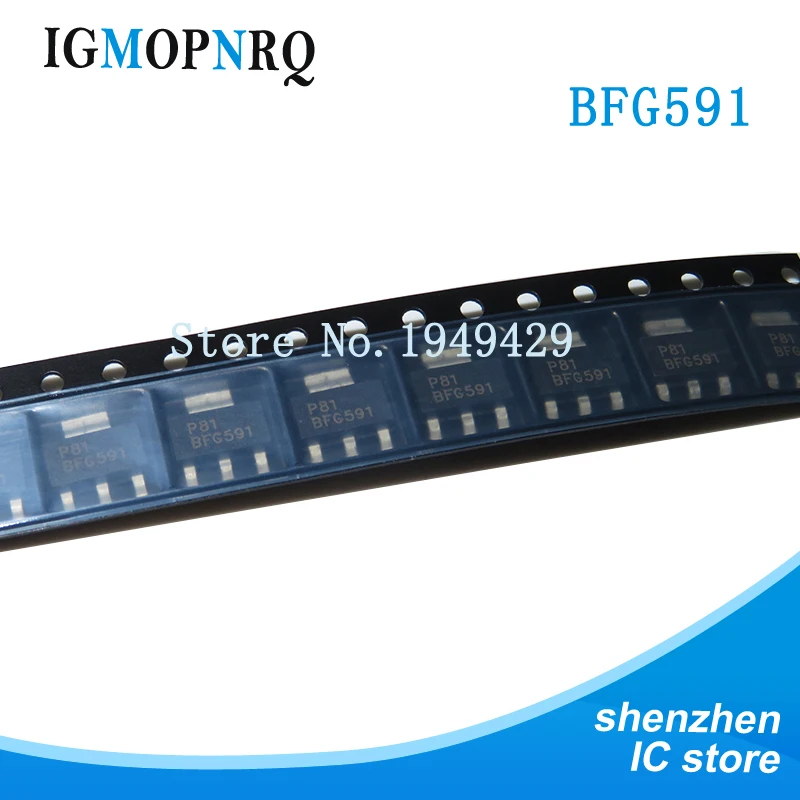 10 шт. BFG591 SOT223 BFG591A SOT-223 15В 0.2A SMD новый оригинальный 10 шт. BFG591 SOT223 BFG591A SOT-223 15В 0.2A SMD новый оригинальный