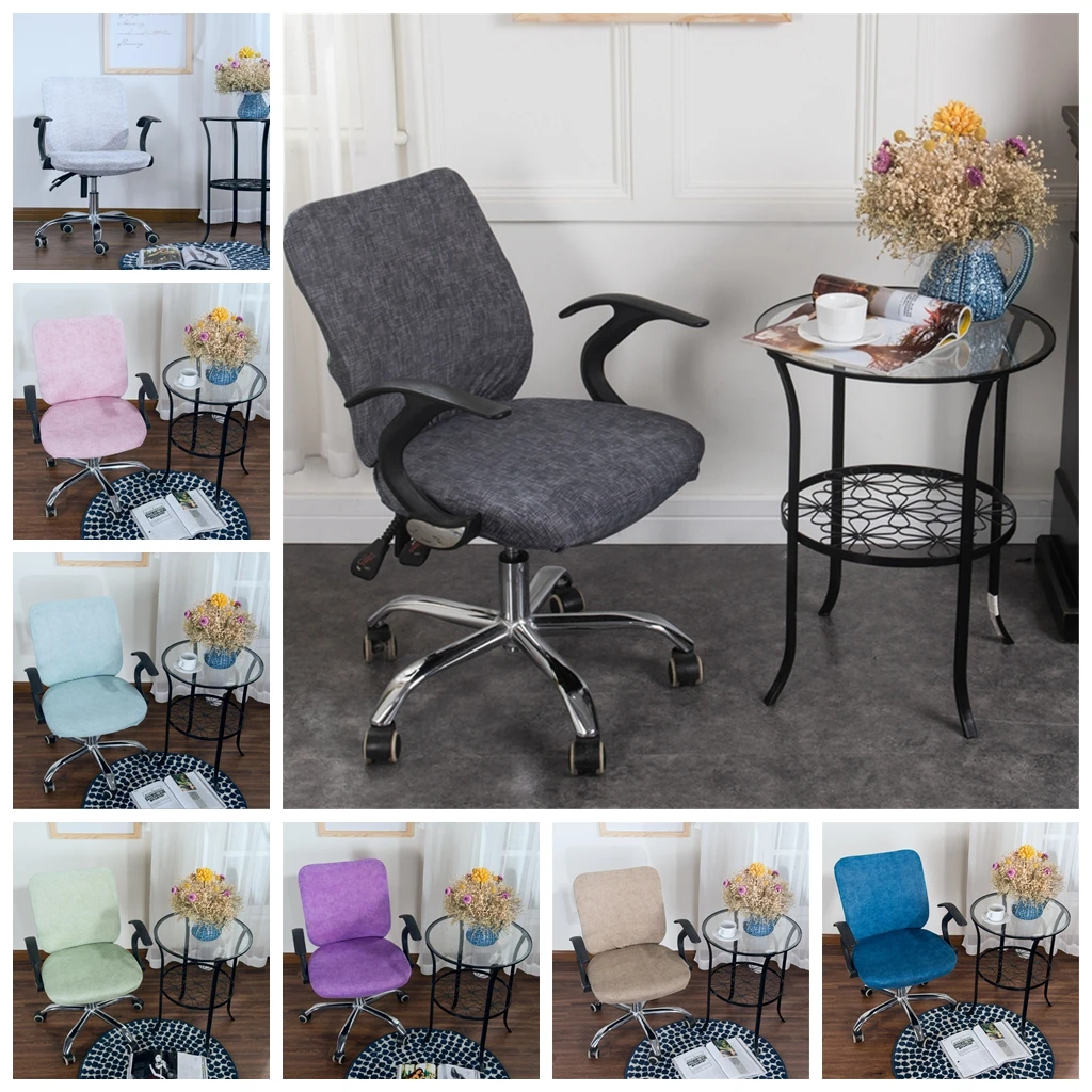 

Universal Chair Covers Spandex Stretch Office Swivel Seat Slipcover, 8 Colors Available