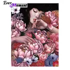 Алмазная мозаика с цветочным принтом для девочек, 4Y1781