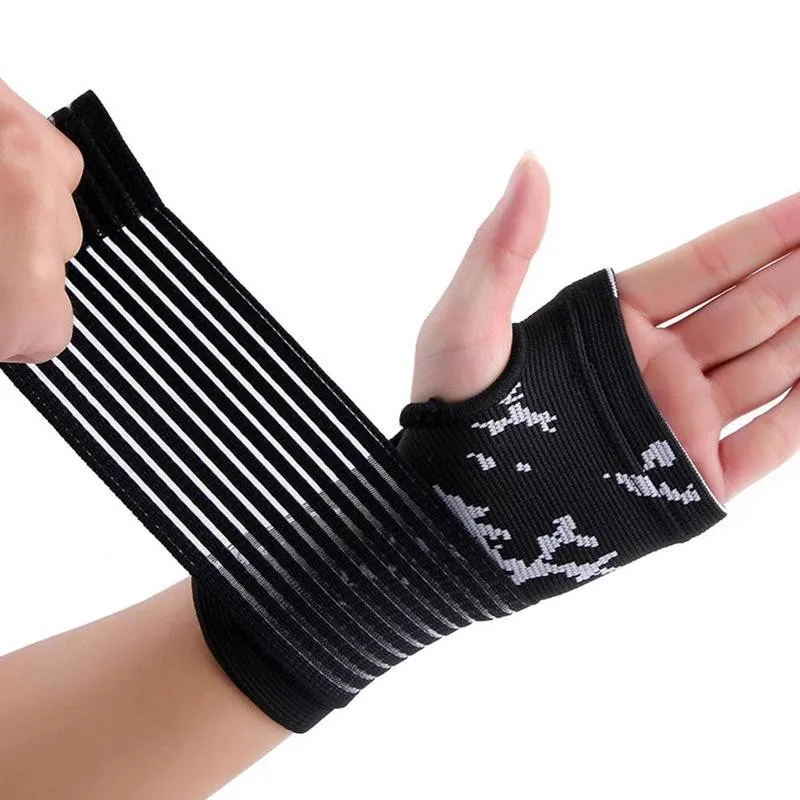 

1pcs Elastic Sports Wrist Bandage Safety Carpal Tunnel Pressure Sports Wrist Bandage Breathable Sport Wrist Guard Palm Protector