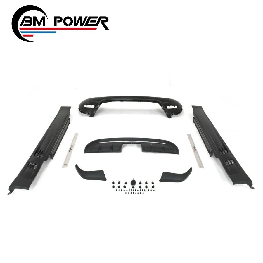 

R56 JCW body kit mini S R56 TO R56 JCW style pp auto parts 06~12y side skirt rear wing car bumpers
