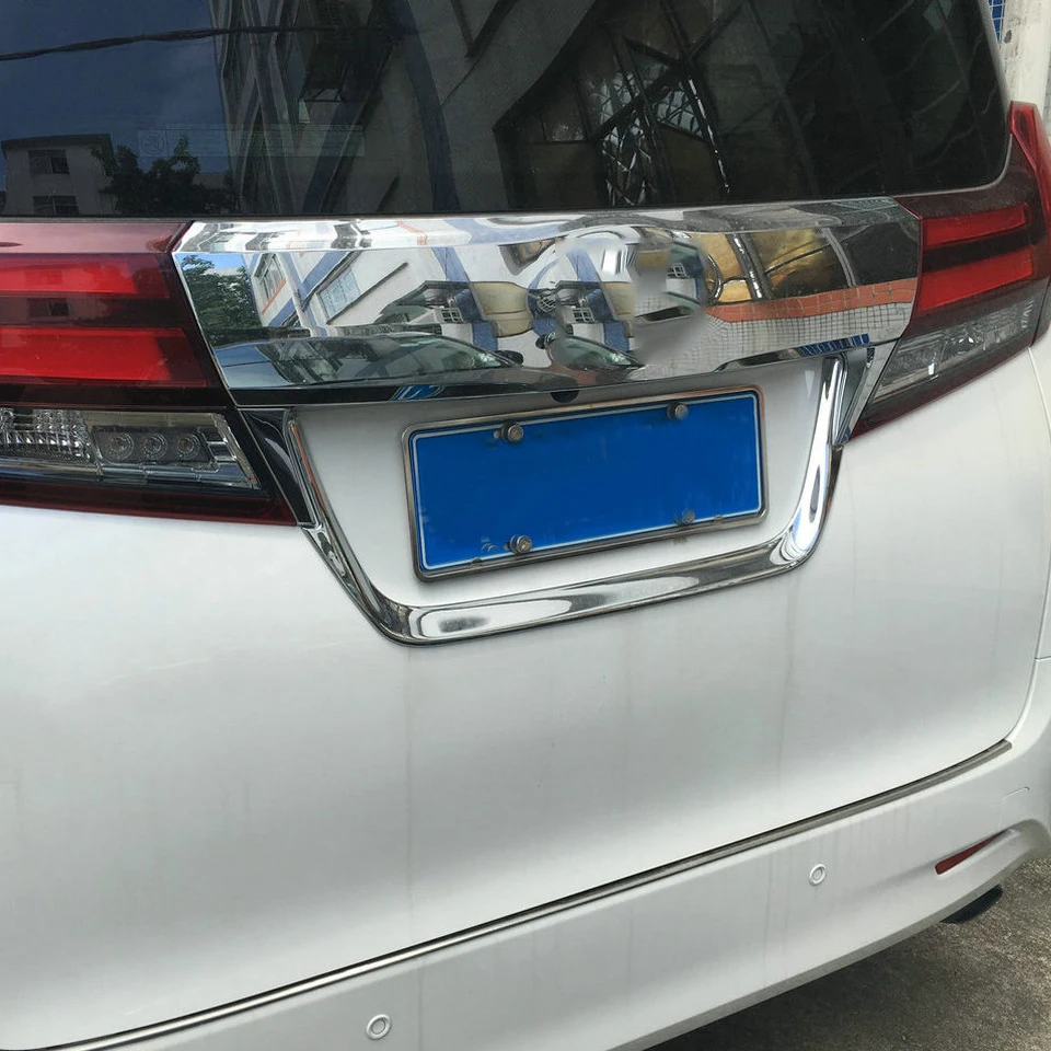 Автомобильный задний багажник дверь номерной знак рамка Обложка отделка