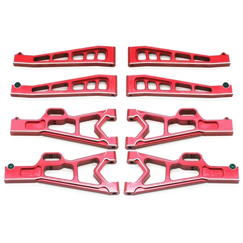 

8Pcs Metal Upper and Lower Suspension Arm for JLB Racing Cheetah 11101 21101 J3 Speed 1/10 RC Car Upgrade Parts