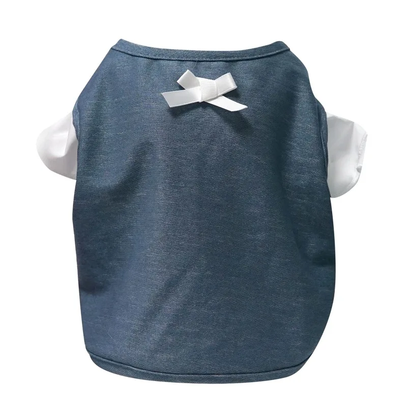 

Small And Medium-sized Dog Solid Color Short-sleeved Shirt, Puppy And Kitten Vest, Cat Pet Clothes, Green XXL