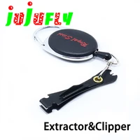 highly recommend fly fishing clipper cutter with extractor attached matt black nipper pratical fly fishing small tools
