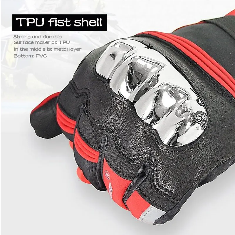 Унисекс Зимние мотоциклетные Утепленные перчатки для спорта на открытом воздухе