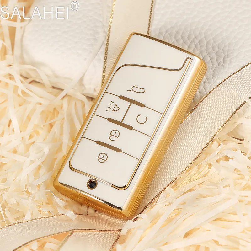 

TPU Car Key Keychain Fob Case Cover Protector Shell Holder For GAC Trumpchi GS7 GS8 GM8 GS5 GA6 GM6 Auto Keyring Accessories