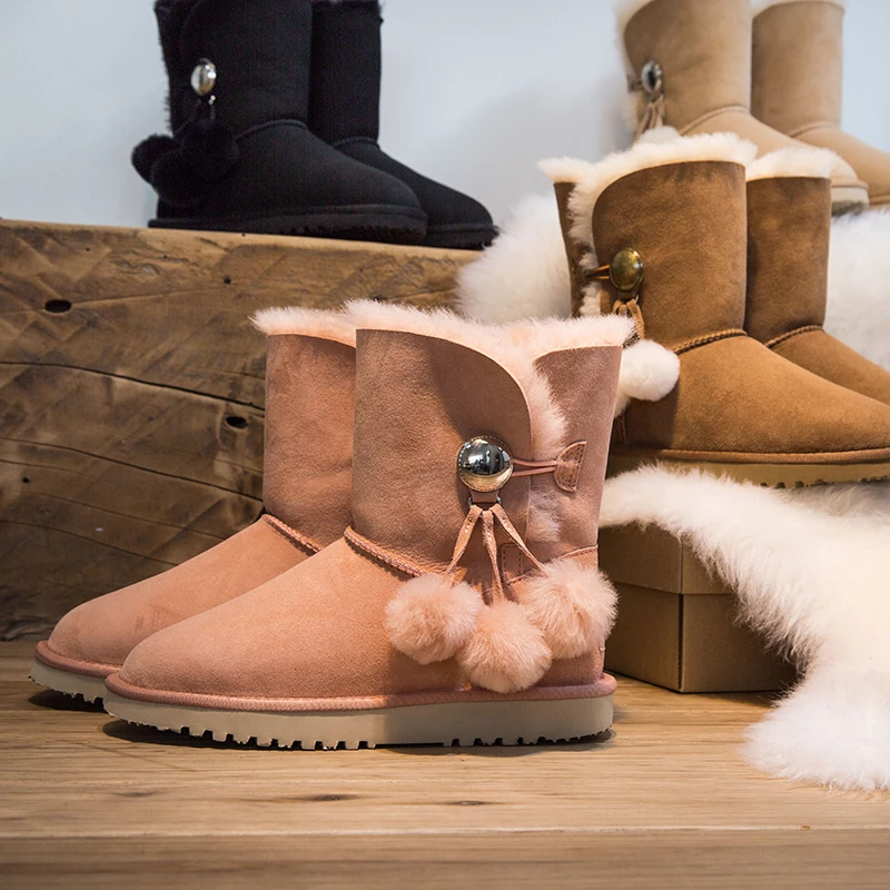 Женские зимние сапоги коллекция 2019 года Сезон Зима новые теплые женские