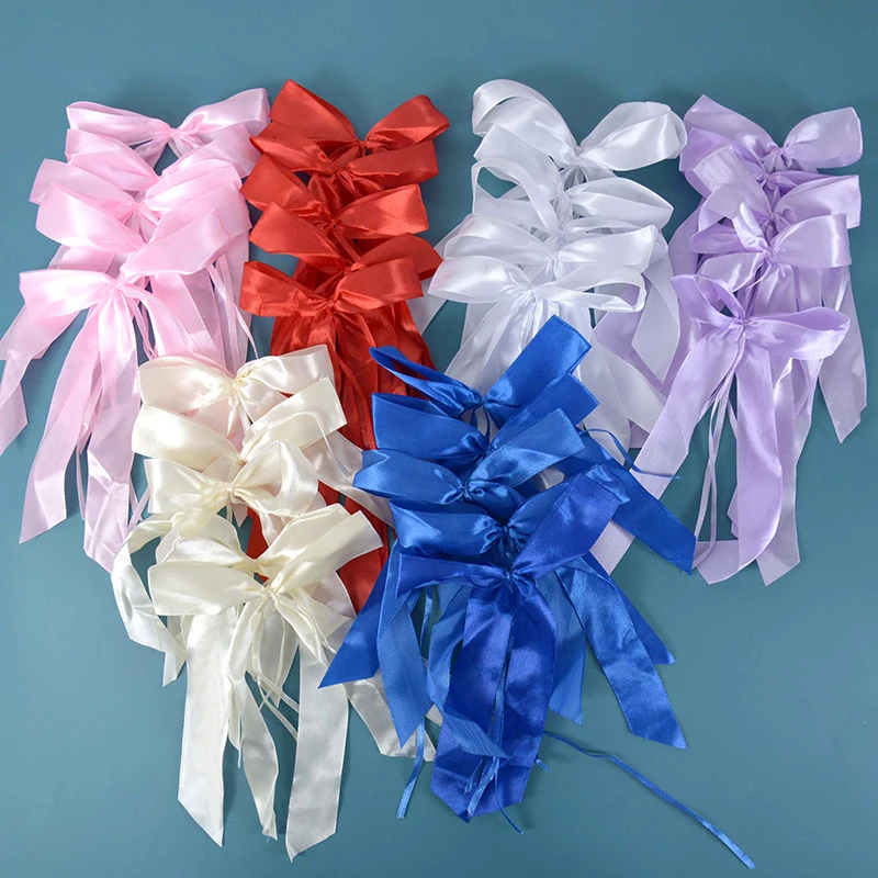 

50pcs Handmade Polyester Satin Ribbon Bowknot DIY Craft Sewing Accessories Appliques Gift Packaging Flowers Headwear Decor Bow