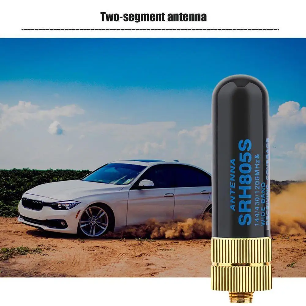 

1pc Dual Band Antenna UHF VHF SRH805S SMA Female Antenna For Baofeng For TK3107 888S Talkie Walkie Radio UV-82 UV-5R 2107 K0E9