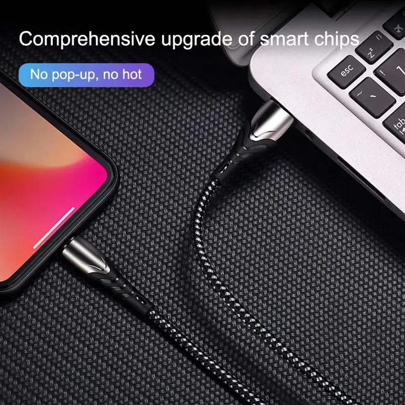 

Charger Cable Cord Nylon Braided Extra Long Wire 2/1M Fast USB Data Line for iPhone 12/11 Pro/XS/Max/X/8+/7/iPad/iPod /IOS