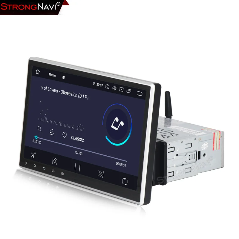 Ips DSP 1din 4+ 64G Android 9,0 автомобильный мультимедийный плеер стерео радио для 10,1 дюймов Универсальный gps навигация wifi BT