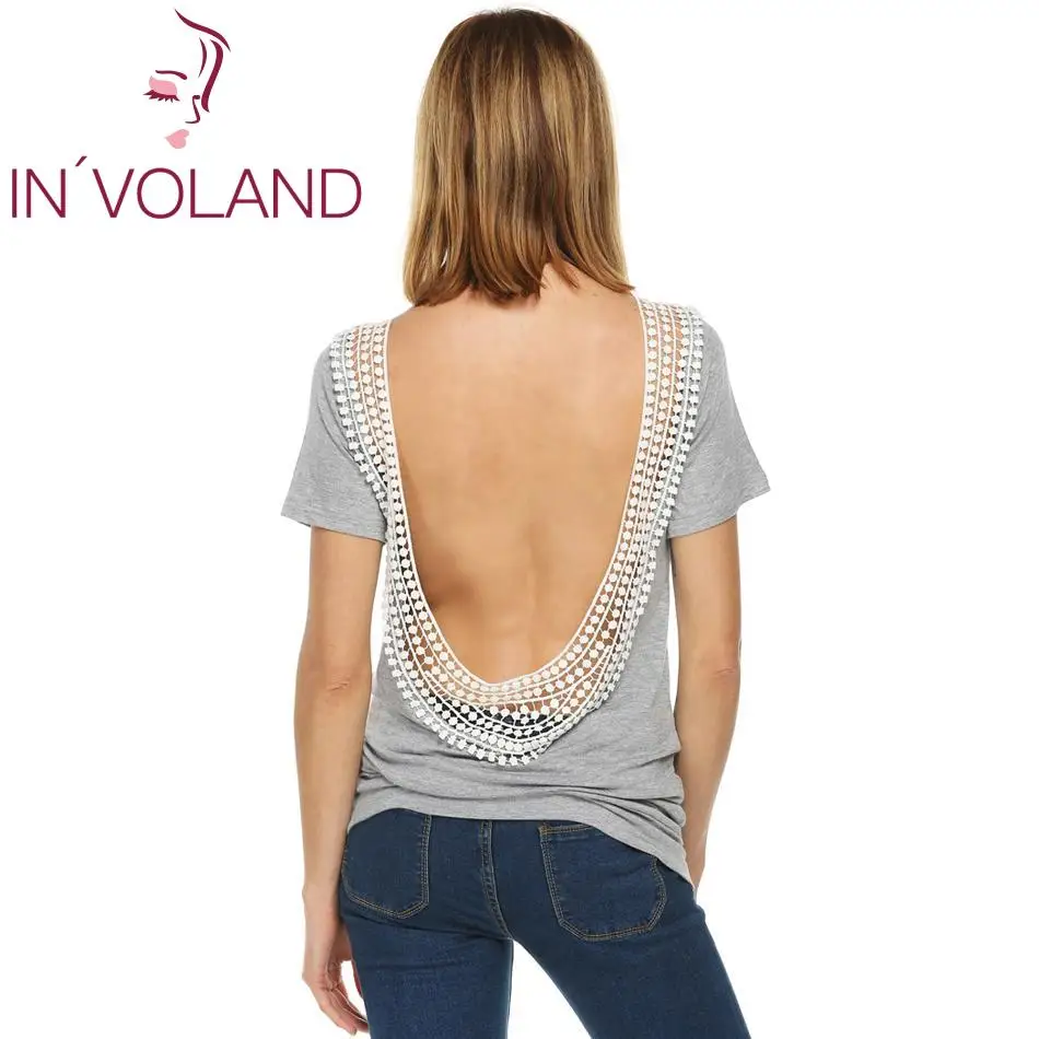 Женские повседневные Летние футболки с коротким рукавом кружевные лоскутные