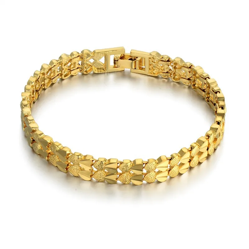 Женский браслет ювелирное изделие оптовая продажа женский 19 см золотой цвет
