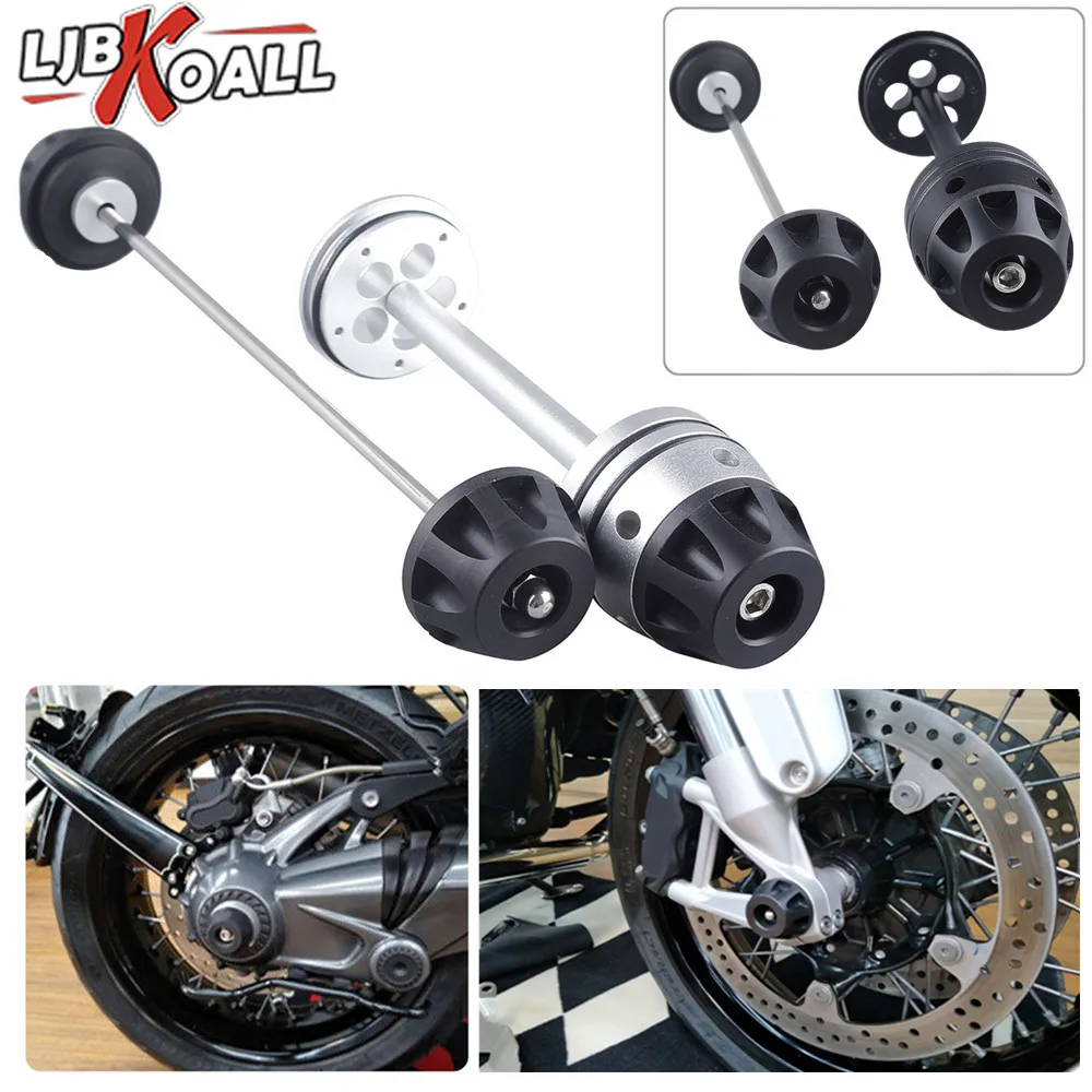 Передняя и задняя оси мотоцикла ползунки вилки защита от ударов фотокрышка для BMW