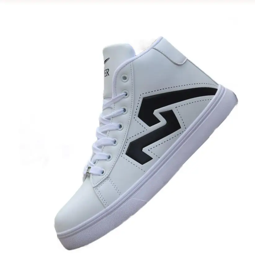 Мужская Белая обувь для скейтбординга; Повседневные высокие кроссовки; спортивная обувь; дышащая обувь в стиле хип-хоп; Уличная обувь; chaussure homme