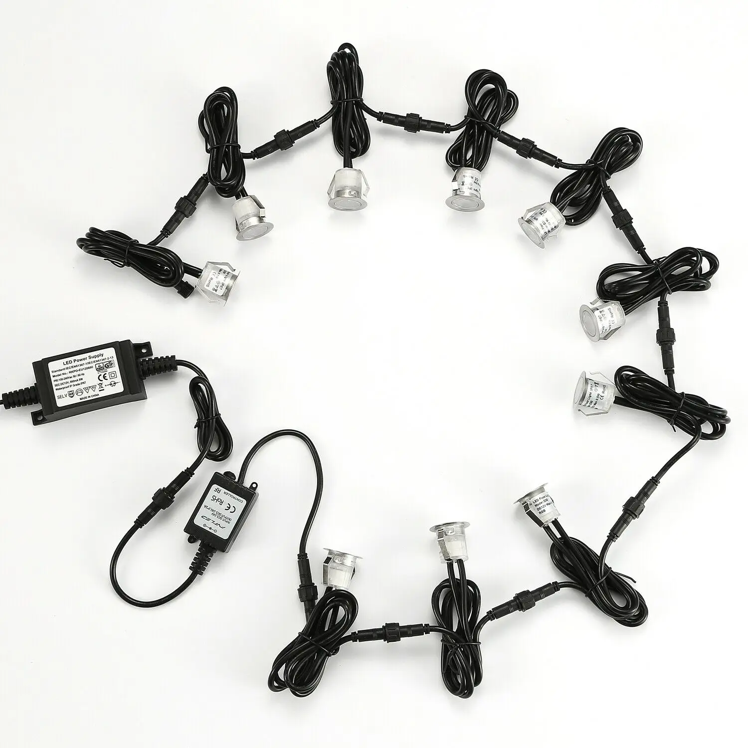 Водонепроницаемый 12 в 8 Вт трансформатор драйвер питания для светодиодного