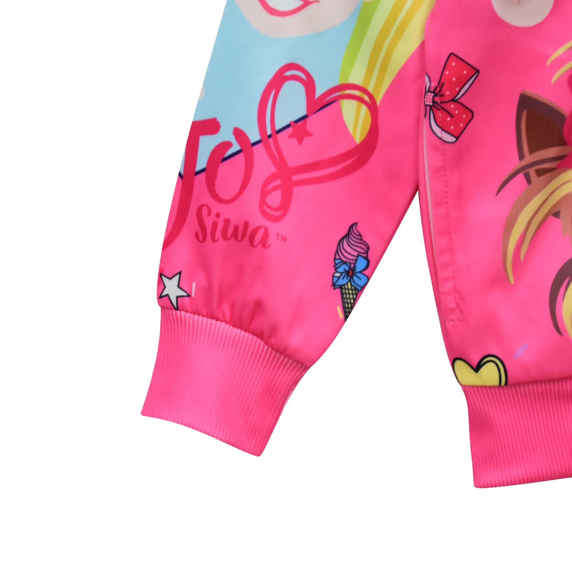 JOJO Siwa Girls Jacket Zipper Thin Autumn Hooded Coats Cute Girl Kids Windbreaker Outerwear 2019 Fashion Child Cosplay Clothes | Детская