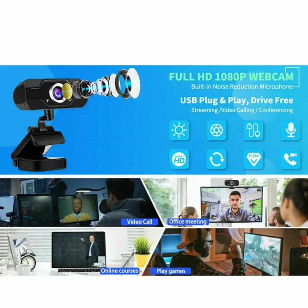 

1080p Full Hd Автофокус веб-камеры для мини-компьютера Dropcam веб-ПК Камера s Камера конференции поворотный микрофон с видео для K0Y5