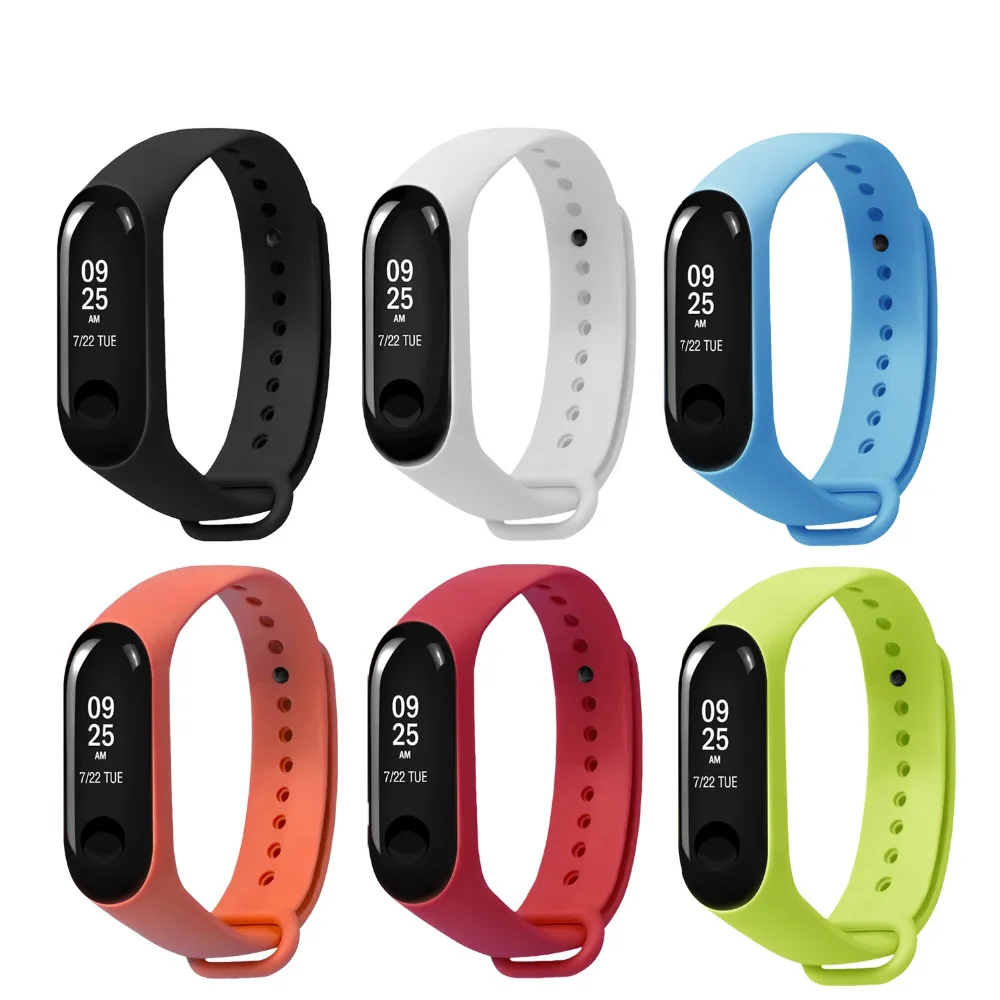 Сменный ремешок Gosear из ТПЭ для наручных часов браслет Xiaomi Xiao Mi Band3 MiBand 3 Mi3 Mi4