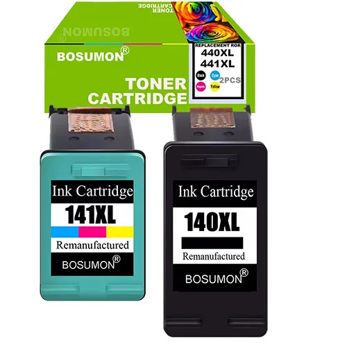 140XL 141XL 1 SET Bosumon 2 шт. картридж совместимый для hp 140 141 для C4583 C4283 C4483 C5283 D5363 с чернилами hp Deskjet D4263 D4363 C4480 принтер - Цвет: 140XL 141XL 1 SET