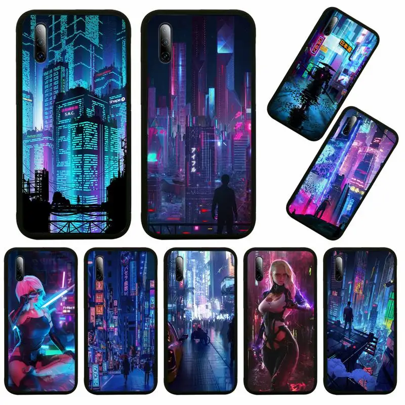 

Cyberpunk Phone Case For Huawei Nova 2 3 4 5 7 I T Plus E Pro Se Y5 Y6 Y7 Y8 Y9 Y10 P Plus Prime 2018 S Cover