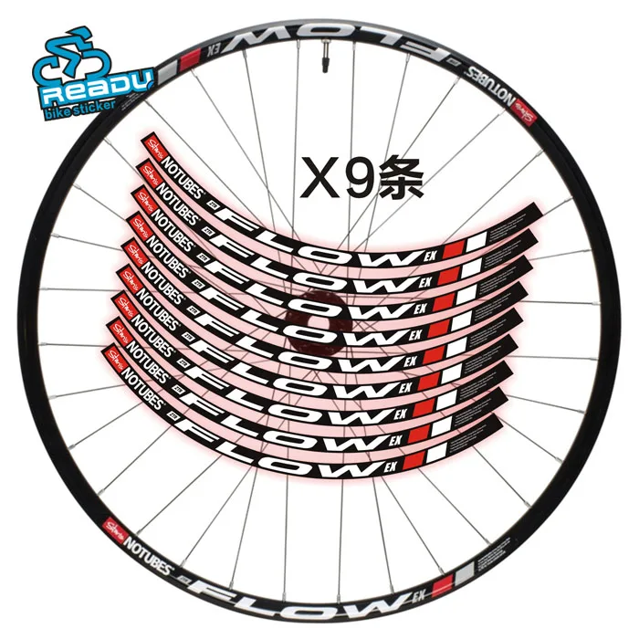 2016 NOTUBES FLOW EX mountain wheel rim stickers MTB bicycle rims decals wheelset bike for two wheels | Спорт и развлечения