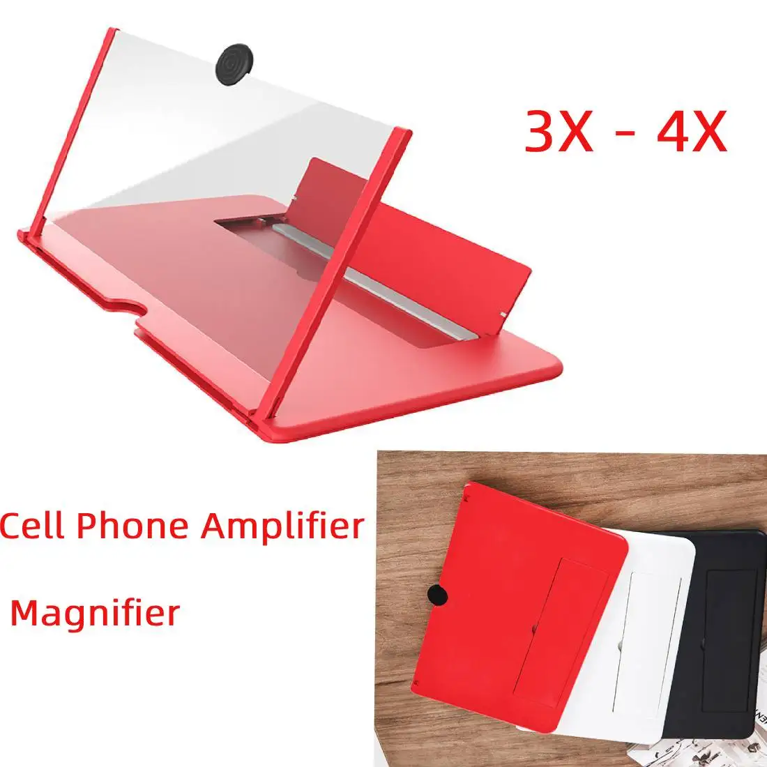 

3D увеличитель для экрана телефона усилитель складной дизайн HD увеличение видео Стекло смотреть фильмы смартфон кронштейн держатель 12 дюйм...