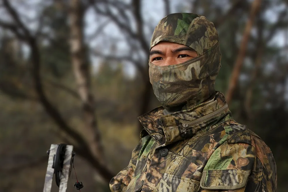 Новая эластичная тактическая маска с капюшоном быстросохнущая для охоты лица